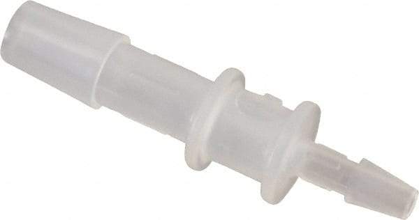 Made in USA - 1/4 x 1/8" Barb, Polypropylene Single Barbed Tube Reducer - Natural - Apex Tool & Supply