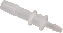 Made in USA - 1/4 x 1/8" Barb, Polypropylene Single Barbed Tube Reducer - Natural - Apex Tool & Supply