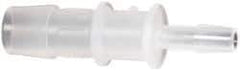 Made in USA - Polypropylene Single Barbed Tube Reducer - Natural - Apex Tool & Supply