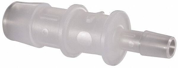 Made in USA - Polypropylene Single Barbed Tube Reducer - Natural - Apex Tool & Supply