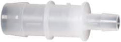 Made in USA - Polypropylene Single Barbed Tube Reducer - Natural - Apex Tool & Supply