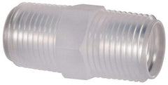Made in USA - 3/8 NPT Polypropylene Threaded Tube Fitting - Natural - Apex Tool & Supply