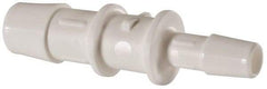 Made in USA - Polypropylene Single Barbed Tube Reducer - White - Apex Tool & Supply