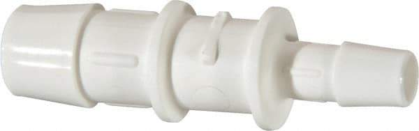 Made in USA - Polypropylene Single Barbed Tube Reducer - White - Apex Tool & Supply