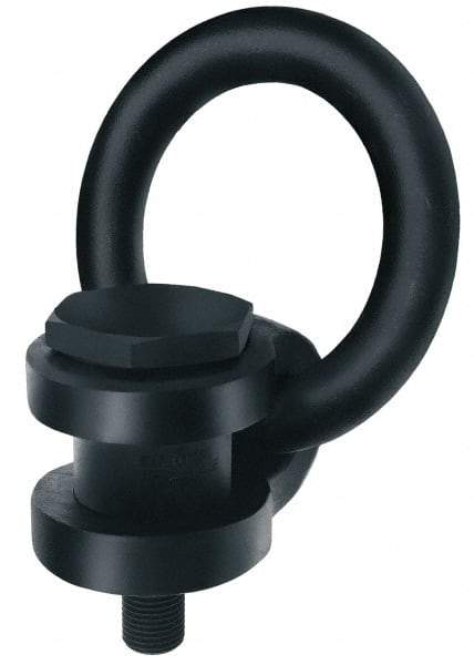 American Drill Bushing - 900 kg. Load Limit, Side Pull Hoist Ring - M12x1.75 Thread Size, 3 Inch Diameter Ring - Apex Tool & Supply