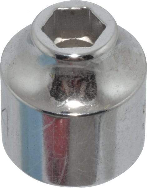 Proto - 1/4", 3/8" Drive, Standard Hand Socket - 6 Points, 13/16" OAL, Chrome Finish - Apex Tool & Supply