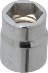 Proto - 7/16", 3/8" Drive, Standard Hand Socket - 6 Points, 7/8" OAL, Chrome Finish - Apex Tool & Supply