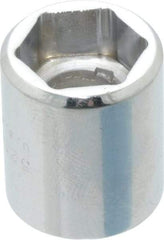 Proto - 1/2", 3/8" Drive, Standard Hand Socket - 6 Points, 7/8" OAL, Chrome Finish - Apex Tool & Supply