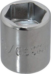 Proto - 9/16", 3/8" Drive, Standard Hand Socket - 6 Points, 7/8" OAL, Chrome Finish - Apex Tool & Supply
