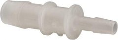 Made in USA - Kynar Single Barbed Tube Reducer - Natural - Apex Tool & Supply