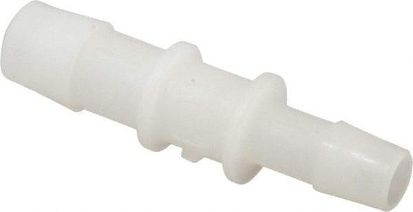 Made in USA - Kynar Single Barbed Tube Reducer - Natural - Apex Tool & Supply
