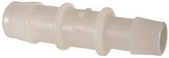 Made in USA - Kynar Single Barbed Tube Reducer - Natural - Apex Tool & Supply