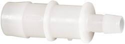 Made in USA - Kynar Single Barbed Tube Reducer - Natural - Apex Tool & Supply