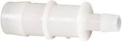 Made in USA - Kynar Single Barbed Tube Reducer - Natural - Apex Tool & Supply