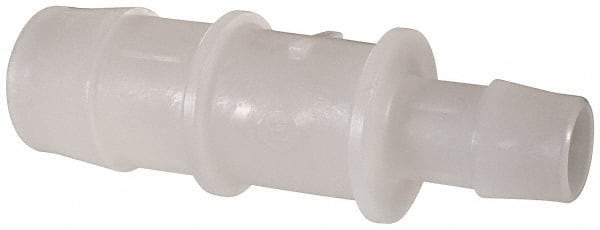Made in USA - Kynar Single Barbed Tube Reducer - Natural - Apex Tool & Supply
