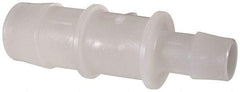 Made in USA - Kynar Single Barbed Tube Reducer - Natural - Apex Tool & Supply