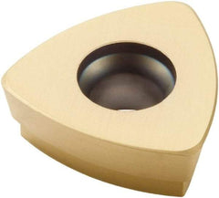 Seco - 218.19160 MD09 Grade F30M Carbide Milling Insert - TiAlN/TiN Finish, 0.187" Thick, 0.44" Inscribed Circle, 0.047" Corner Radius - Apex Tool & Supply
