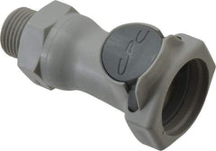 CPC Colder Products - 3/8" Nominal Flow, 3/8 NPT Thread, Female, Inline Threaded-Female Socket - 60 Max psi, 32 to 230°F, Polypropylene Coupling, EPDM O-Ring - Apex Tool & Supply