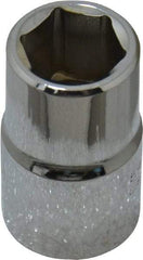 Proto - 1/2" Drive, Standard Hand Socket - 6 Points, 1-1/2" OAL, Chrome Finish - Apex Tool & Supply