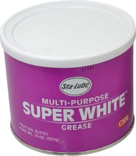 CRC - 14 oz Can Lithium General Purpose Grease - White, 300°F Max Temp, NLGIG 1-1/2, - Apex Tool & Supply