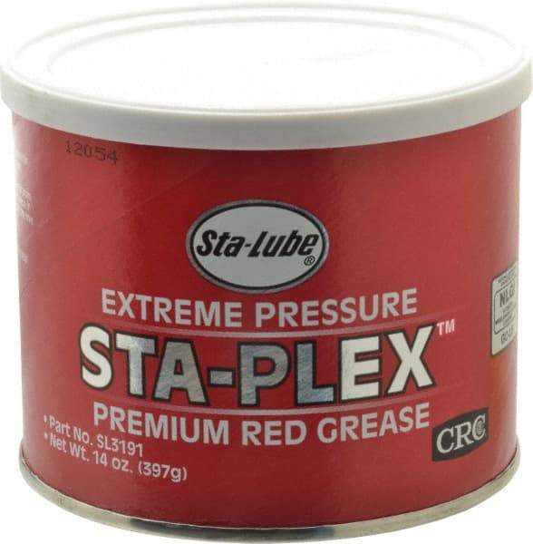 CRC - 14 oz Can Lithium Extreme Pressure Grease - Red, Extreme Pressure & Food Grade, 325°F Max Temp, NLGIG 2, - Apex Tool & Supply