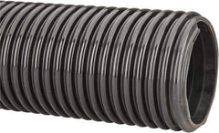 Kuriyama of America - 6" ID x 6.81" OD, 30 Max psi, 28 In. Hg, Dry Material Handling & Transfer Hose - Polyurethane, 12" Bend Radius, 100' Coil Length, Black - Apex Tool & Supply