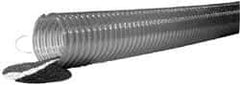 Kuriyama of America - 3" ID x 3.7" OD, 40 Max psi, Full In. Hg, Dry Material Handling & Transfer Hose - Polyurethane, 9" Bend Radius, 60' Coil Length, Clear - Apex Tool & Supply