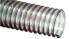Kuriyama of America - 5" ID, 10 Hg Vac Rating, 7 psi, Polyurethane Vacuum & Duct Hose - 50' Long, Clear, 5" Bend Radius, -40 to 150°F - Apex Tool & Supply