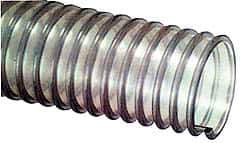 Kuriyama of America - 1-1/2" ID, 22 Hg Vac Rating, 20 psi, Polyurethane Vacuum & Duct Hose - 50' Long, Clear, 1-1/2" Bend Radius, -40 to 150°F - Apex Tool & Supply