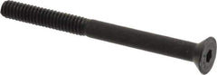 Value Collection - 1/4-20 UNC Hex Socket Drive, 82° Flat Screw - Alloy Steel, Black Oxide Finish, Partially Threaded, 3" OAL - Apex Tool & Supply
