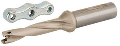 Iscar - 0.433 to 0.449" Diam, 5xD, 1.3" Max Depth, 5/8" Shank Diam, Replaceable Tip Drill - IDI Insert, 11 Seat Size, DCM Toolholder, Series ChamDrill - Apex Tool & Supply
