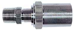 Dixon Valve & Coupling - 1/4 NPTF, Reusable Hose Male Fitting - 1/2" Hose ID x 1" Hose OD - Apex Tool & Supply