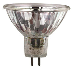 Philips - 50 Watt Halogen Commercial/Industrial 2 Pin Lamp - 3,100°K Color Temp, 850 Lumens, 12 Volts, Dimmable, MR16, 3,000 hr Avg Life - Apex Tool & Supply