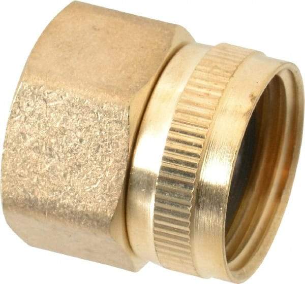 Cerro - 3/4 FPT & 3/4 FGHT Garden Hose Fitting - Brass, Female Hose to Female Pipe Swivel Connector - Apex Tool & Supply