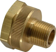 Dixon Valve & Coupling - 3/8 NPTF & 3/4 NH Garden Hose Fitting - Brass, Female Hose to Male Pipe Connector - Apex Tool & Supply