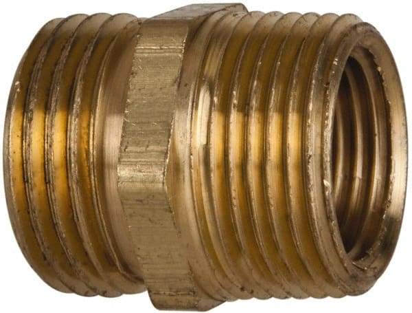 Cerro - 3/4 MGHT & 3/4 MPT Garden Hose Fitting - Brass, Male Hose to Male Pipe Connector - Apex Tool & Supply