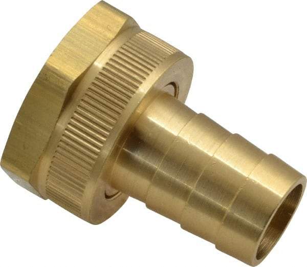 Dixon Valve & Coupling - 3/4 NH Garden Hose Fitting - Brass, Short Shank Female Swivel Connector - Apex Tool & Supply
