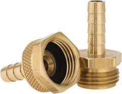 Dixon Valve & Coupling - 3/4 NH Garden Hose Fitting - Brass, Standard Shank Male/Female Set Connector - Apex Tool & Supply