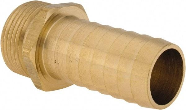 Dixon Valve & Coupling - 1 NH Garden Hose Fitting - Brass, Long Shank Male Connector - Apex Tool & Supply