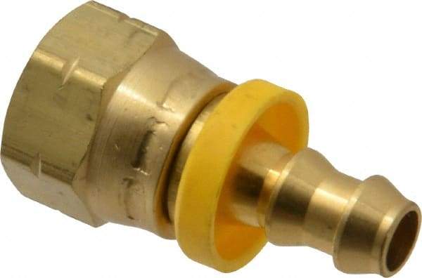 Dixon Valve & Coupling - 5/16" ID 5/8 UNF Barbed Push On Female Connector - 3/8" OD, Brass - Apex Tool & Supply