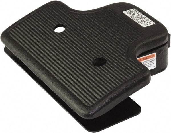 LINEMASTER - 1 Treadle, 20 Amp, 1 hp, Momentary (MO), SPDT, Electric Foot Switch - 1 NEMA Rated, IP20, Cast Iron, 5-1/2" Long x 7" Wide x 1.78" High - Apex Tool & Supply