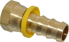 Cerro - 5/8" ID 7/8 UNF Barbed Push On Female Connector - 5/8" OD, Brass - Apex Tool & Supply