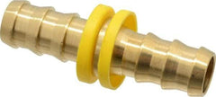 Cerro - 5/8" ID Barbed Push On Splicer - 3.21" Long, Brass - Apex Tool & Supply