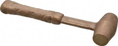 American Hammer - 1/2 Lb Head 3/4" Face Bronze Head Hammer - 6" OAL, Aluminum Handle - Apex Tool & Supply