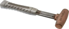 American Hammer - 1-1/2 Lb Head 1" Face Bronze Head Hammer - 11-1/2" OAL, Aluminum Handle - Apex Tool & Supply