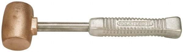 American Hammer - 5 Lb Head 2" Face Bronze Head Hammer - 13-1/2" OAL, Aluminum Handle - Apex Tool & Supply