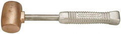 American Hammer - 5 Lb Head 2" Face Bronze Head Hammer - 13-1/2" OAL, Aluminum Handle - Apex Tool & Supply