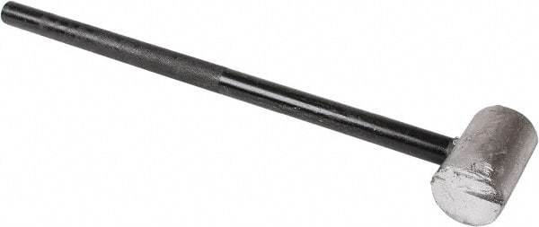 American Hammer - 18 Lb Head 3-1/2" Face Lead Alloy Nonmarring Lead Hammer - 29" OAL, Aluminum Handle - Apex Tool & Supply