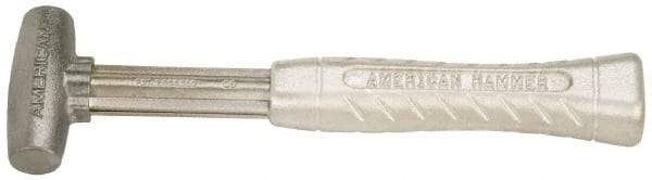 American Hammer - 1 Lb Head 1" Face Zinc Aluminum Alloy Nonmarring Hammer - 11-1/2" OAL, Aluminum Handle - Apex Tool & Supply