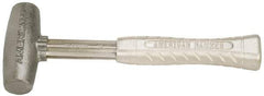 American Hammer - 4 Lb Head 1-3/4" Face Zinc Aluminum Alloy Nonmarring Hammer - 11-1/2" OAL, Aluminum Handle - Apex Tool & Supply